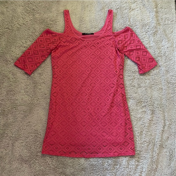 Le Chateau - Fuschia Mini Dress - Size Large - Picture 1 of 3